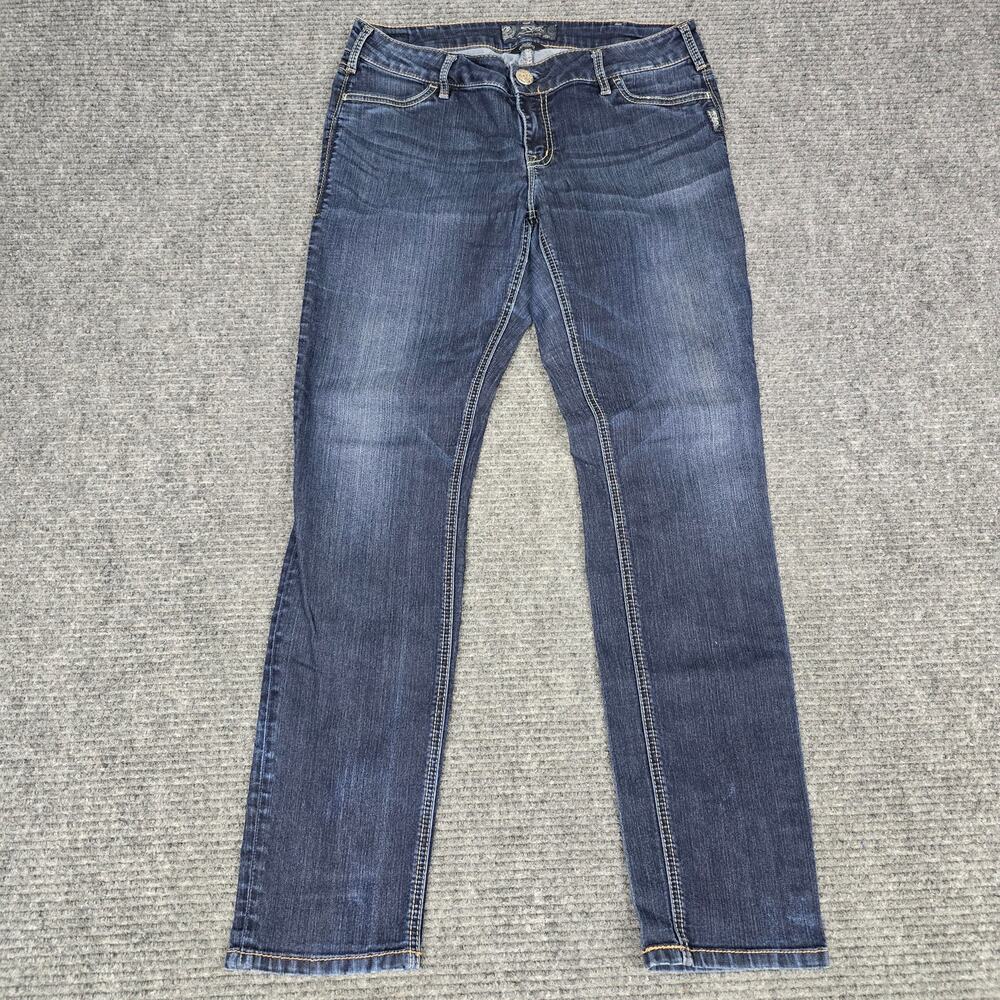 Silver Jeans Suki Jegging Womens 34x31 Blue Skinny Stretch Denim